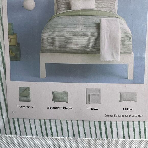 Stripe Decorative Reversible Comforter Set - Room Essentials - Picture 10 of 12